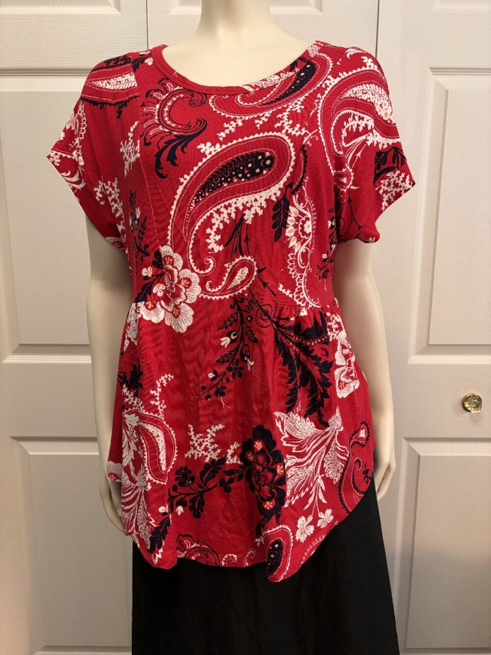 ❤️ Cupid Paisley Print Empire Waist Top | Size Medium ❤️